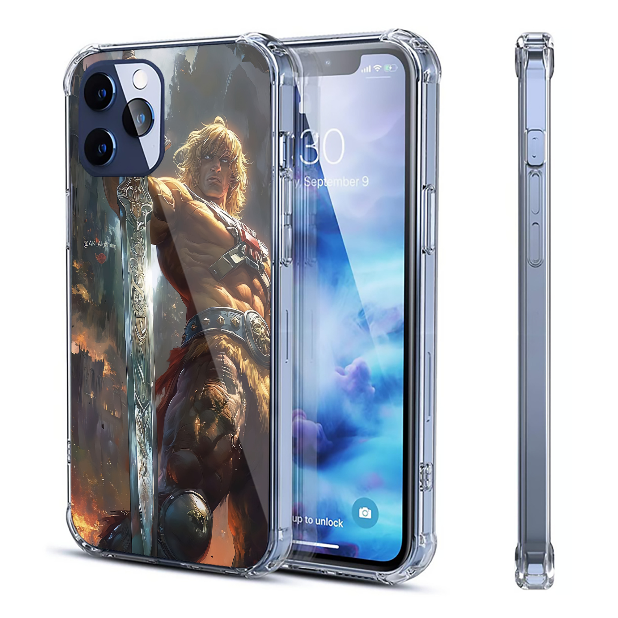 （画像用） 北斗の拳 Fist of the North Star 【iPhone 12シリーズ対応】透明スマホケース（クリアソフトケース）